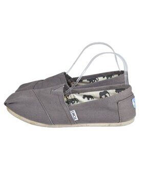Tom Classic  Canvas Shoes Espadrilles Gray Size 9